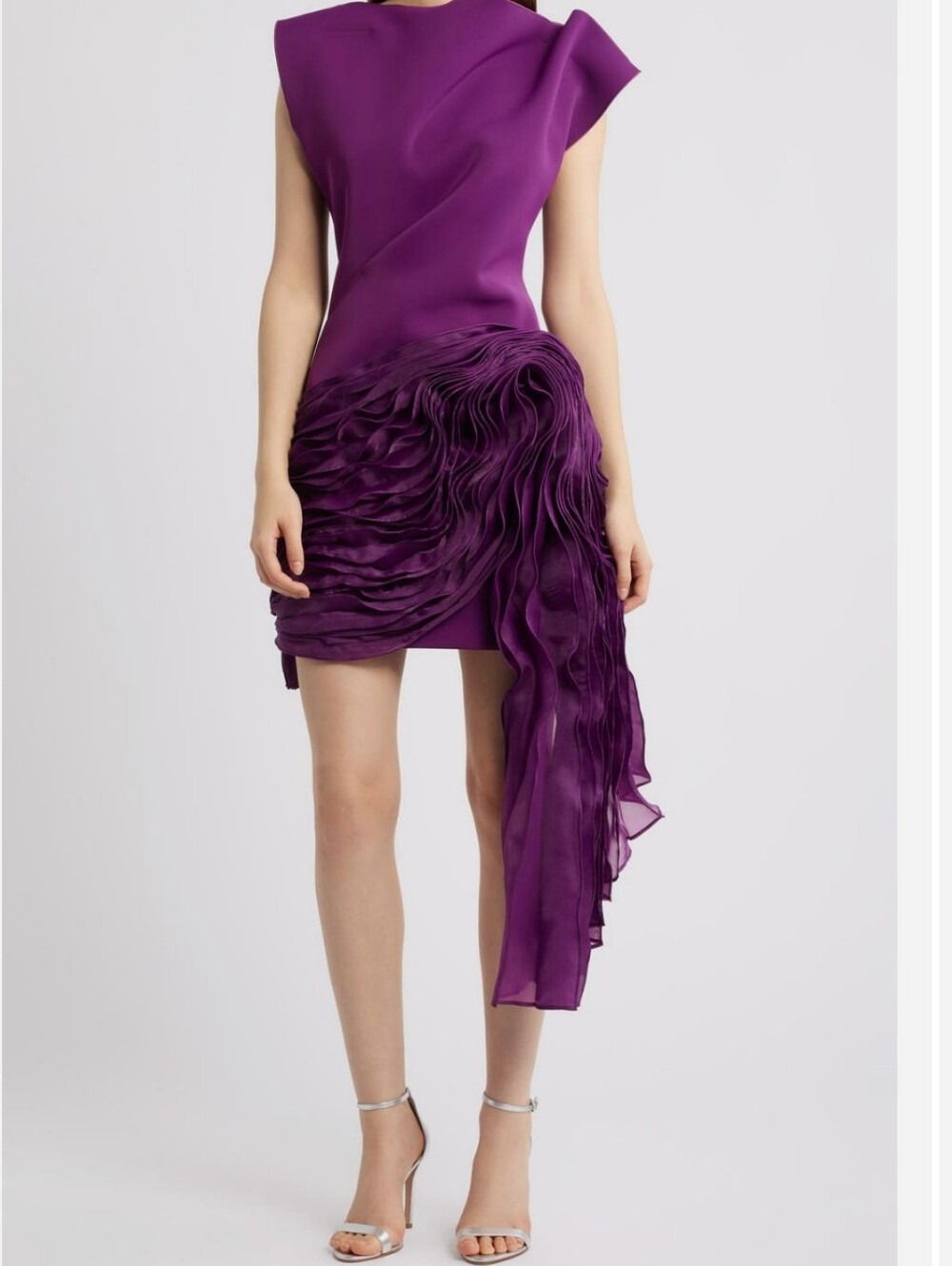 Acler Wigbeth pleated organza overlay minidrees